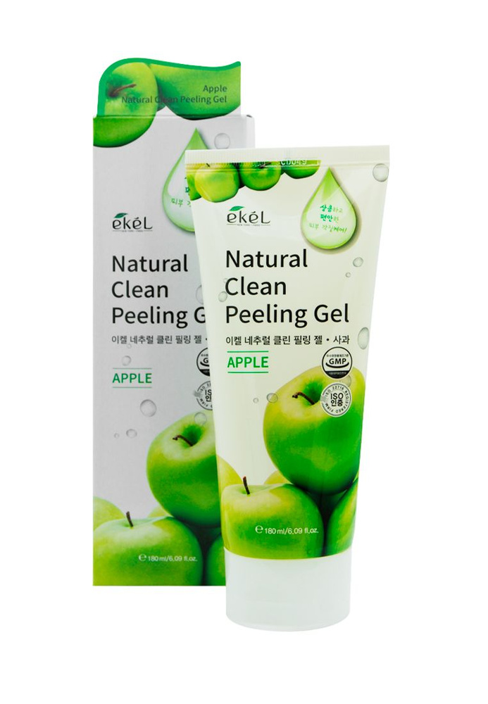 Ekel Скраб-пилинг для лица "Яблоко" Natural Clean Peeling Gel Apple 180 мл #1