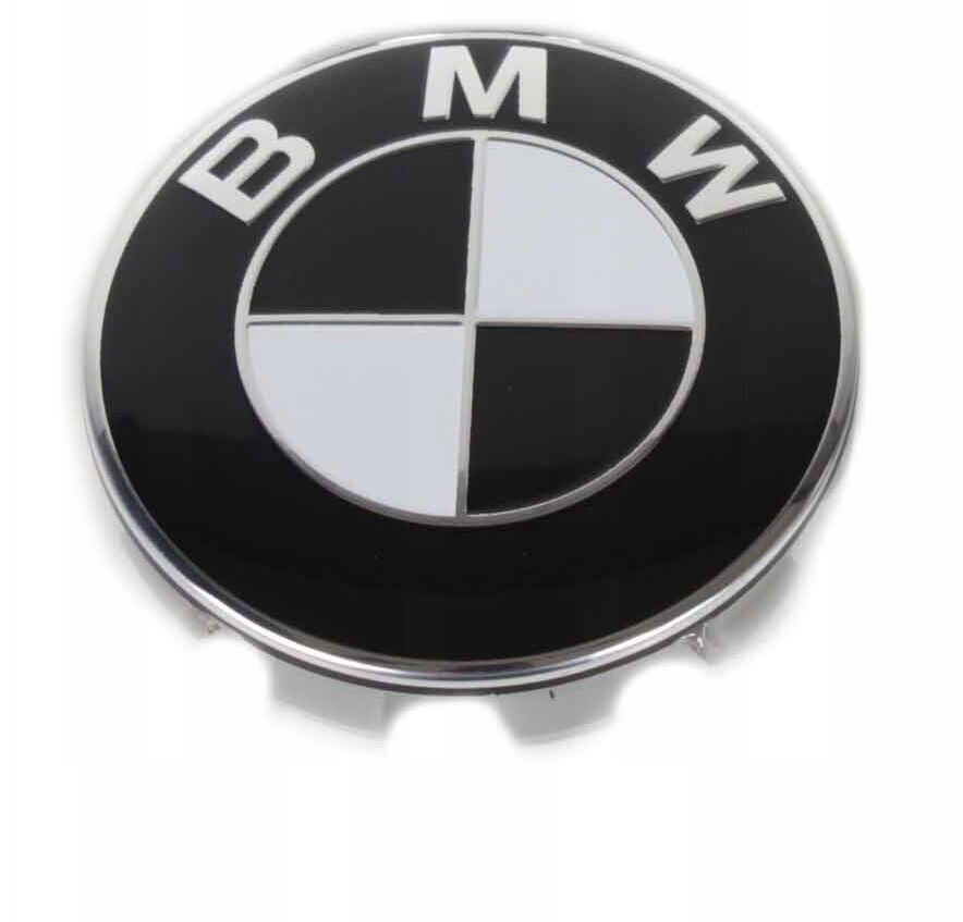 Колпачки заглушки на литые диски для BMW (БМВ)G SERIA цвет черно белый  #1