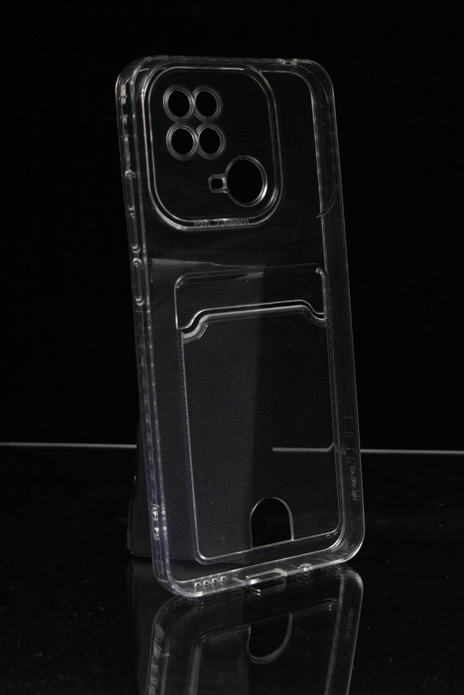 Чехол для карты на Xiaomi Redmi 10C & Poco C40 / чехол на редми 10с и поко с40 с защитой камеры прозрачный #1