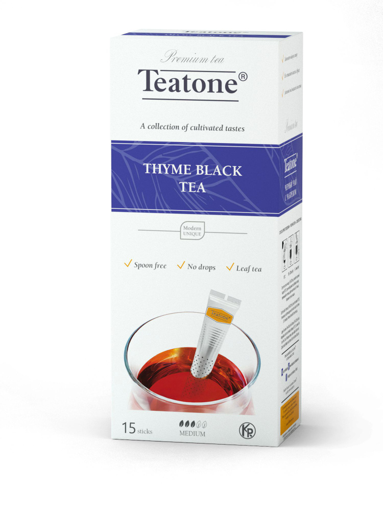 Чай листовой черный с Чабрецом Teatone 15 стиков #1