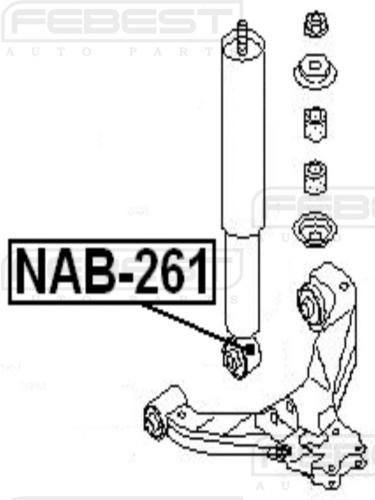 SAFEBEST Амортизатор подвески, арт. NAB261 #1