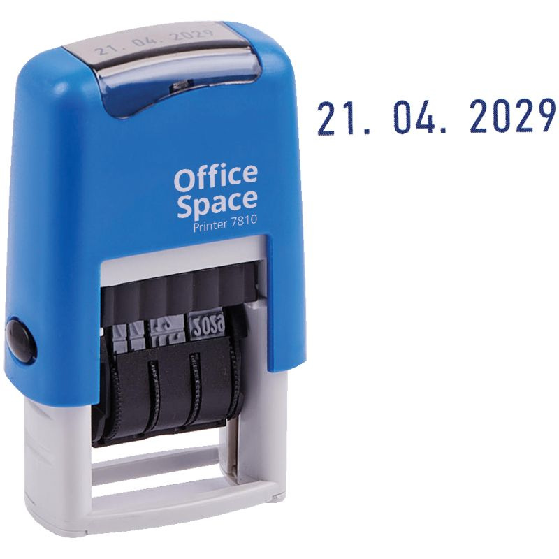 Датер канцелярский автоматический, с цифрами, 1 строка / штамп печать OfficeSpace  #1