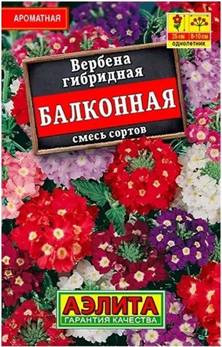 Семена Вербена Балконная, смесь сортов (0,1г) - Аэлита #1