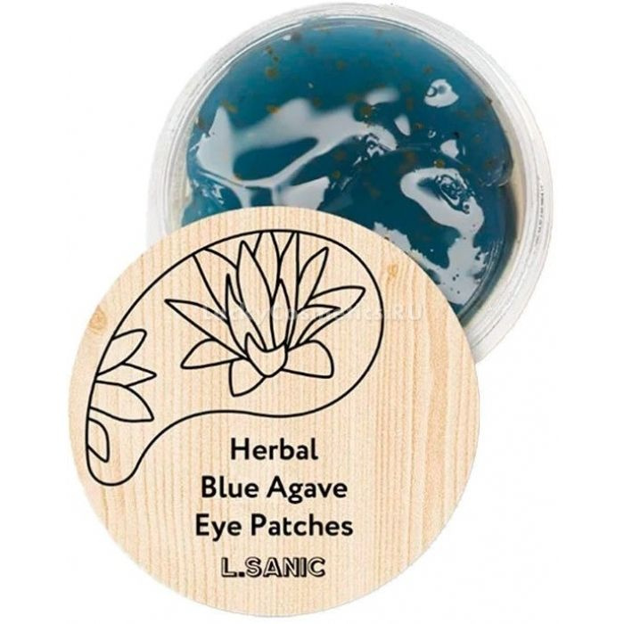 L.SANIC Патчи гидрогелевые с экстрактом голубой агавы Herbal Blue Agave Hydrogel Eye Patches, 60шт  #1