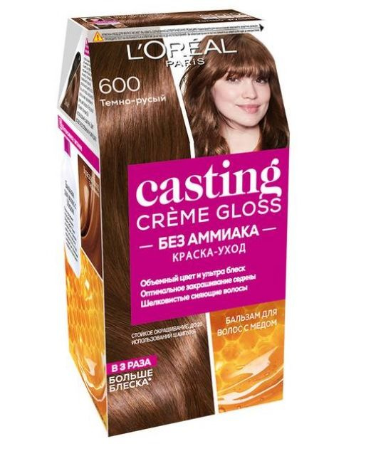 L'Oreal Paris Краска для волос Casting Creme Gloss 600 Темно-русый #1