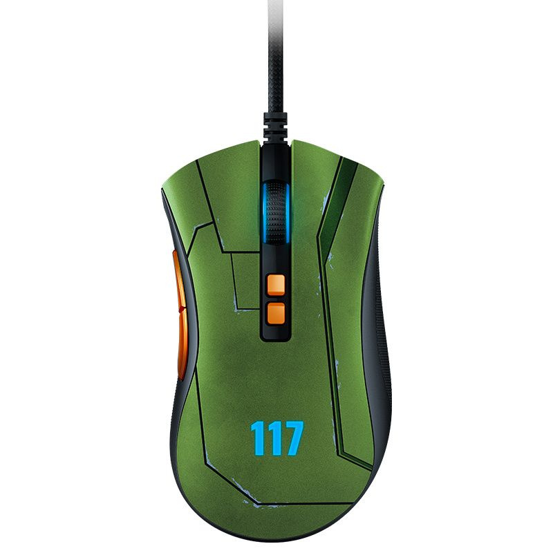 Razer Игровая мышь проводная Razer DeathAdder V2 HALo Special Edition,green, зеленый  #1