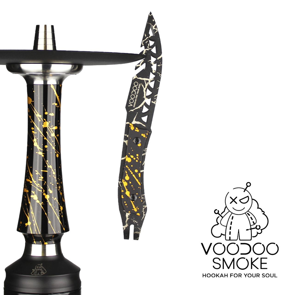 Щипцы для углей кальяна VooDoo Smoke Pinch Black Gold #1