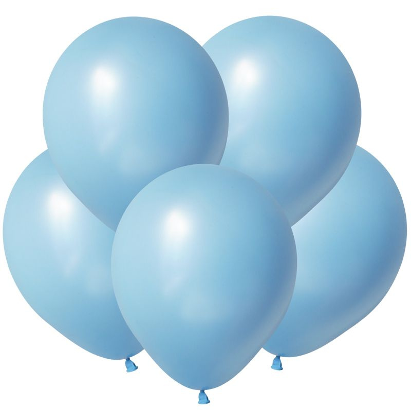 Набор воздушных шаров/Голубой, Пастель / Light blue /12,5 см/100 шт.  #1