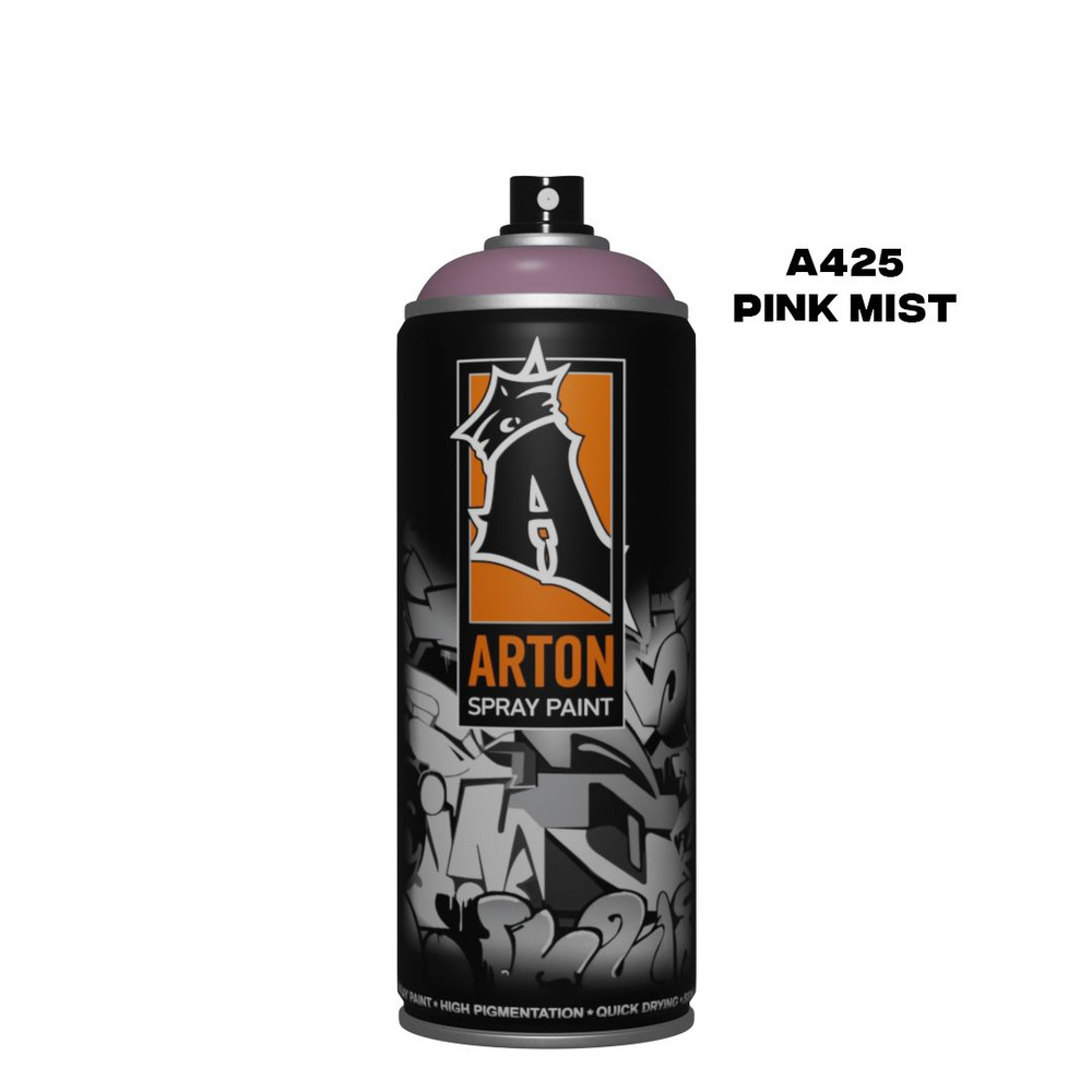 Аэрозольная краска для граффити и дизайна Arton A425 Pink Mist 520 мл (розовый туман)  #1