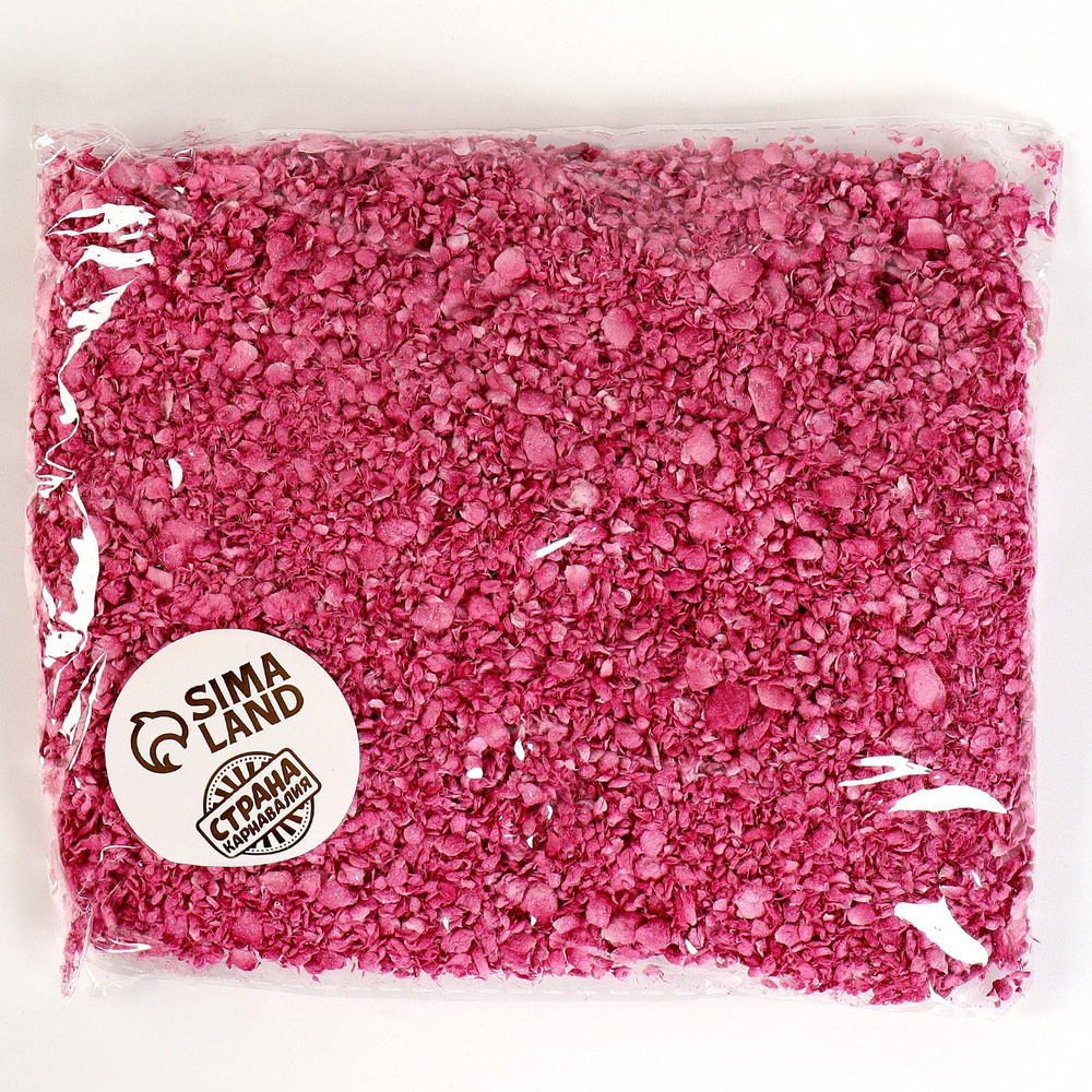 Наполнитель для шара Страна Карнавалия "Мелкое конфетти, бумажное", розовый, 50 гр.  #1
