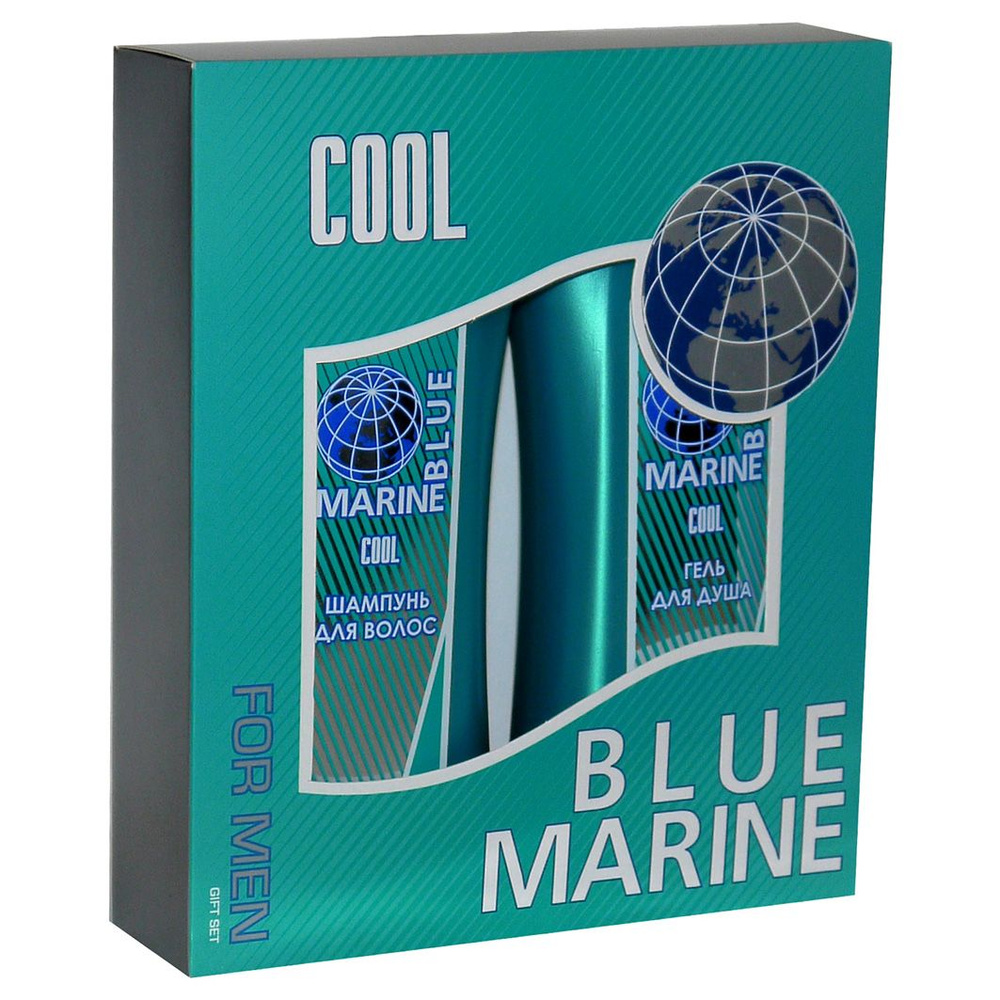 Фестива Набор мужской Mini Blue Marine Cool (Шампунь 250мл+Гель для душа 250мл)  #1