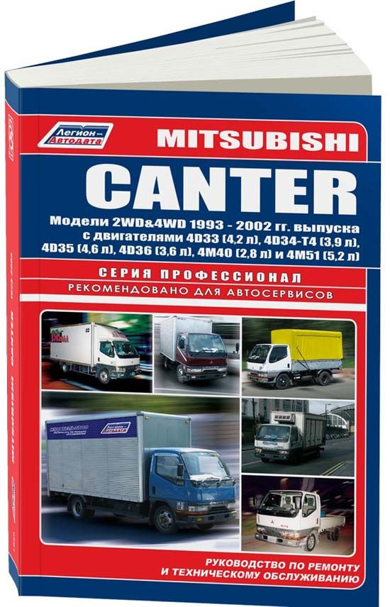 Mitsubishi Canter 1993-02 с дизель 4D33(4,2), 4D34-T4(3,9), 4D35(4,6), 4D36(3,6), 4M40(2,8), 4M51(5,2). #1