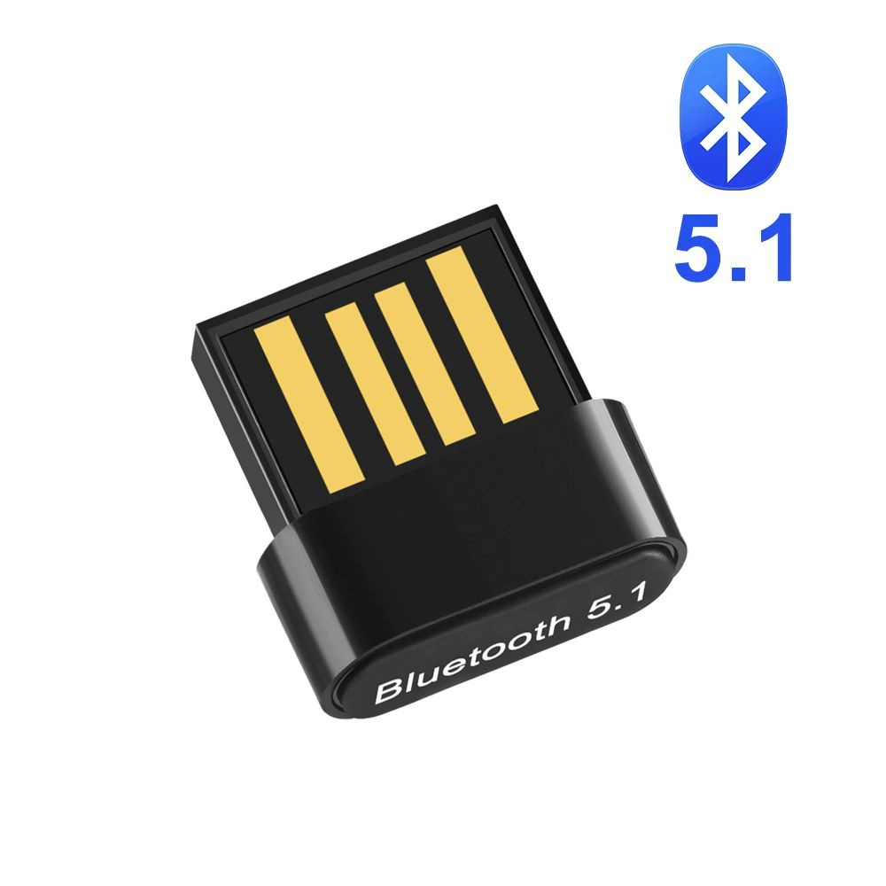 Адаптер PALMEXX USB Bluetooth 5.1 MINI, для Windows 7, 8, 10, 11; блютуз 5.1 для ПК  #1