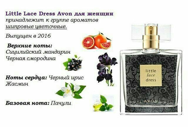 Женская парфюмерная вода Avon Little Black Dress Lace 50 мл #1