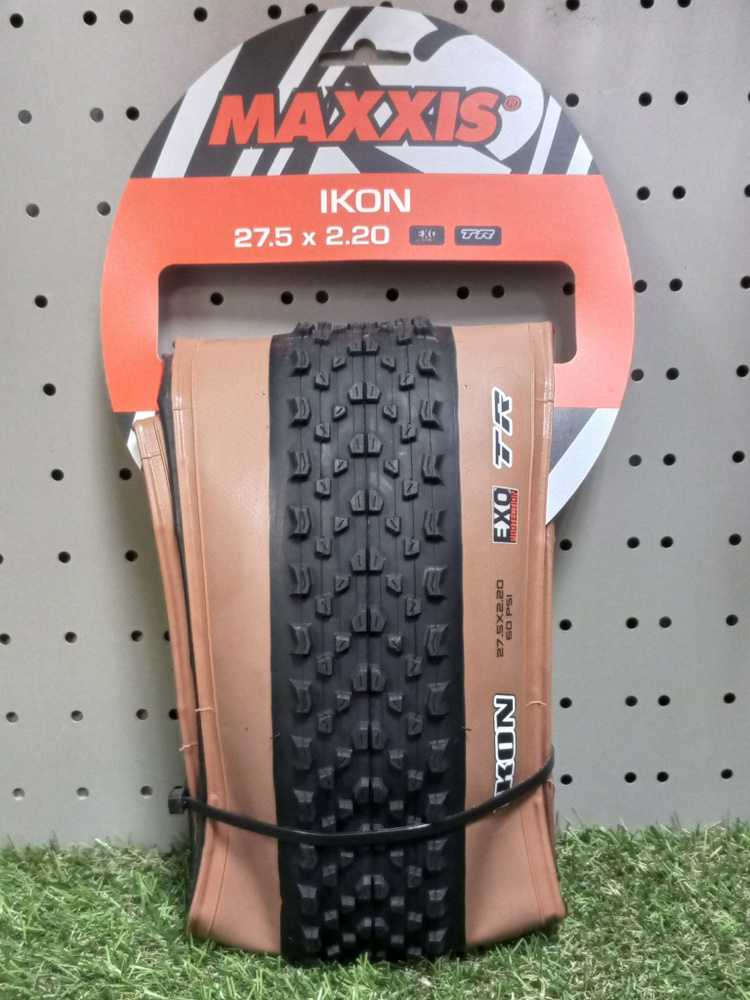 Покрышка Maxxis Ikon, 27.5x2.2", EXO/TR, Dark Tan Wall, кевларовый корд (ETB00332800)  #1