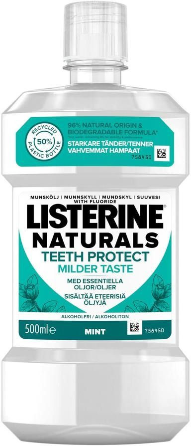 ОПОЛАСКИВАТЕЛЬ ДЛЯ ПОЛОСТИ РТА Listerine Naturals Teeth Protect Мягкий вкус а 500 мл  #1