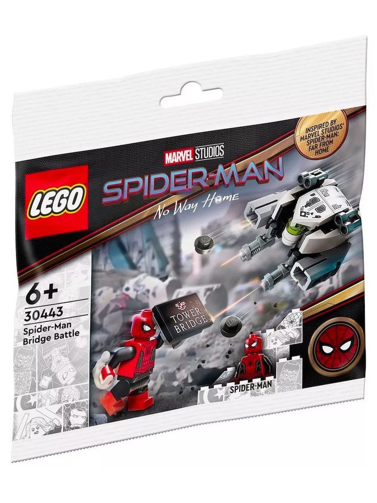 30443 Конструктор LEGO Polybag Marvel Super Heroes Spider-Man Bridge Battle Человек-паук: Битва на мосту #1