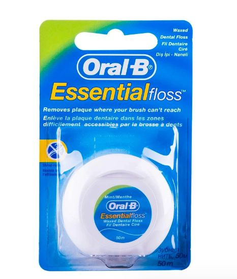 Oral-B Зубная нить, Essential Floss, Мята, 50м #1