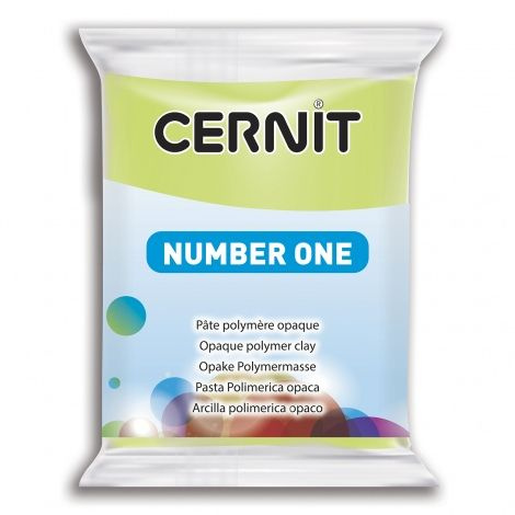 Полимерный моделин "Cernit Number One"  56гр. лайм зеленый 601 #1