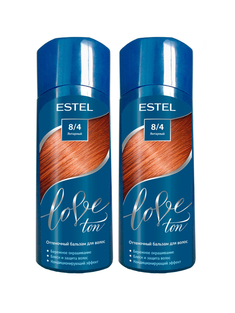 Estel Оттеночный бальзам для волос LOVE TON, 8/4 Янтарный (набор, 2шт.)  #1