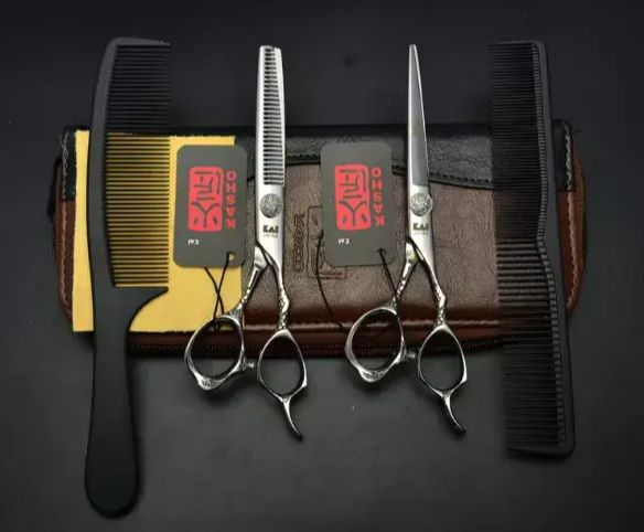 Набор Японских парикмахерских профессиональных ножниц для филировки и стрижки. Размер 5.5  #1