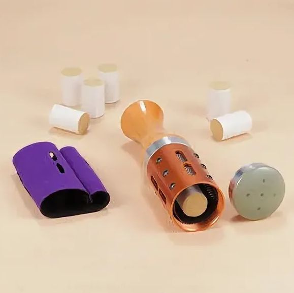 Вращающийся ролик на деревянной ручке (заправляется полынными мини-моксами) используемые в Моксотерапии/Цзю-терапии/Теплопунктуре #1