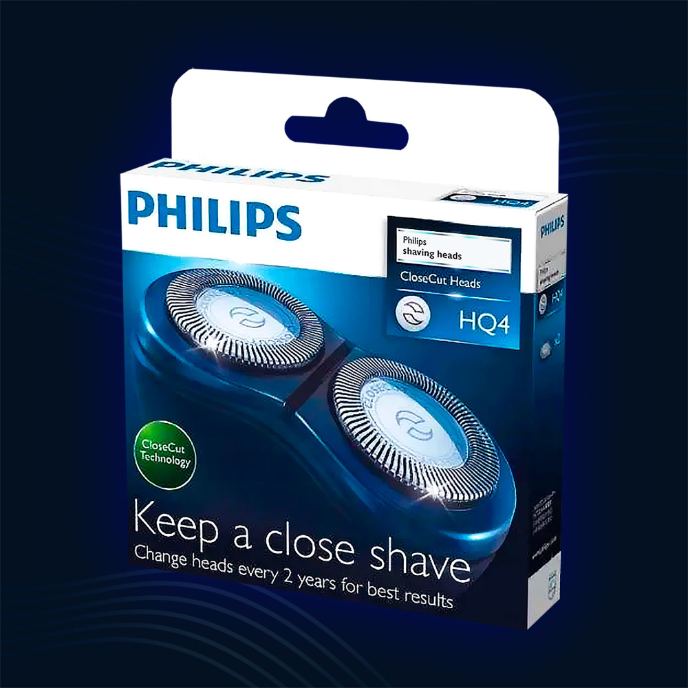 Бритвенные головки Philips HQ4 /40 CloseCut Heads для серии бритв Philips HQ3, HQ56, HQ46, HQ55, HQ300 #1