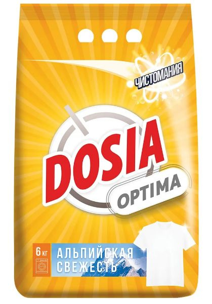 Стиральный порошок автомат Dosia (Дося) Optima Альпийская свежесть, 6кг х 1шт  #1