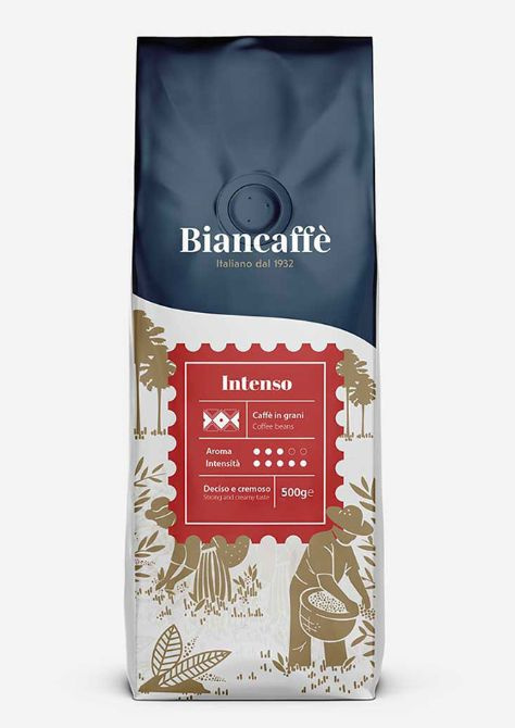 Кофе в зернах Espresso Intenso, Biancaffe, 500 г, Италия #1