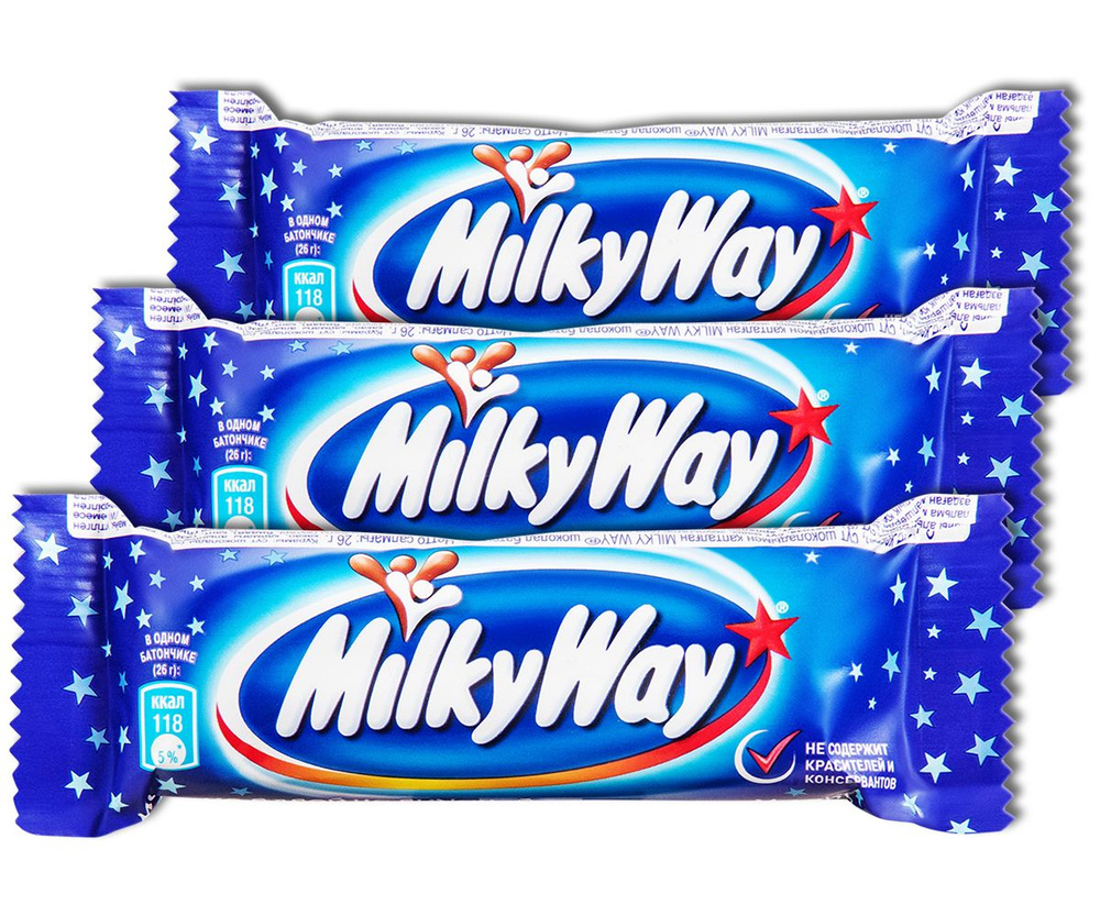 Шоколадный батончик MilkyWay (Милки вей), 26 г, 3 шт. #1