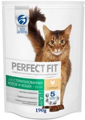 Сухой корм для стерилизованных кошек, с курицей, Perfect Fit Sterile Chicken, 190г  #1