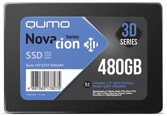 QUMO 480 ГБ Внутренний SSD-диск Novation (Диск SSD 480 ГБ QUMO Novation) #1