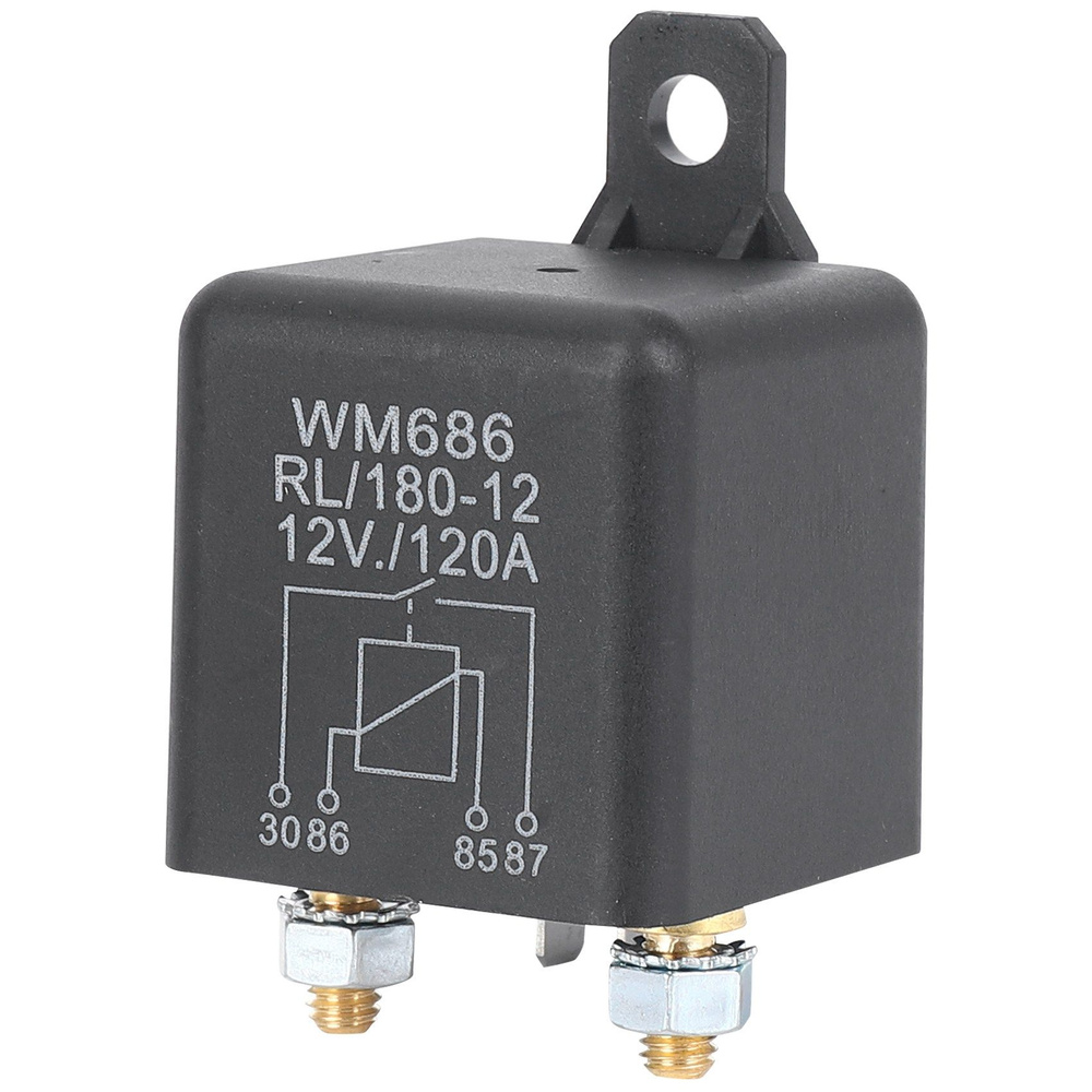 120 А 12V Мощное реле 4 контакта, нормально разомкнутое, соленоид для ...