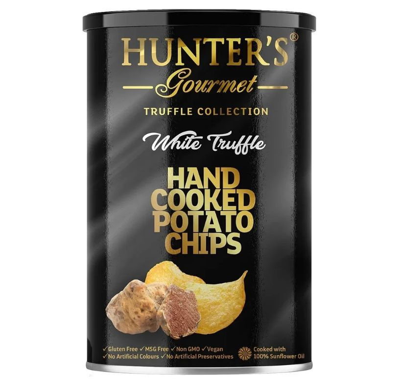 Картофельные чипсы натуральные, приготовленные вручную Hunter's Gourmet "Белый трюфель" (150г) ОАЭ  #1