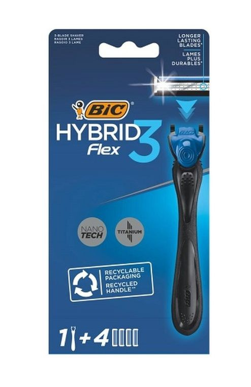 Bic Бритва Flex 3 Hybrid, 1+4 лезвия #1