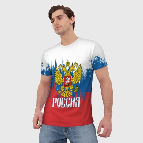 Футболка Vsemayki 3D РОССИЯ ТРИКОЛОР #1