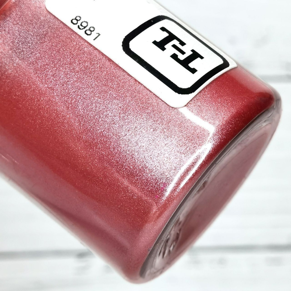 Перламутровый пигмент 8981 - Розово-красный мерцающий жемчуг краситель сухой, 10-100 мкм. для творчества, #1
