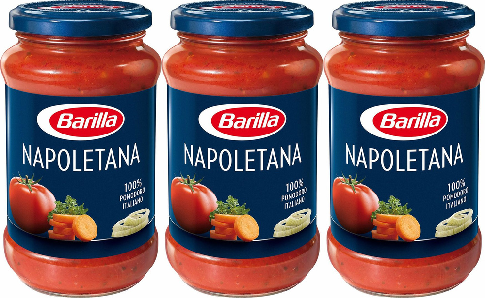 Соус Barilla Napoletana Томатный с овощами, комплект: 3 упаковки по 400 г  #1