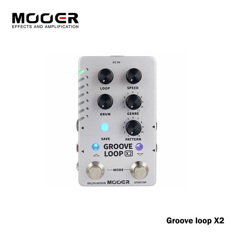 Mooer Groove loop X2 Электрогитара монолитный Стерео петлитель эффект задержки эффектор реверберации #1