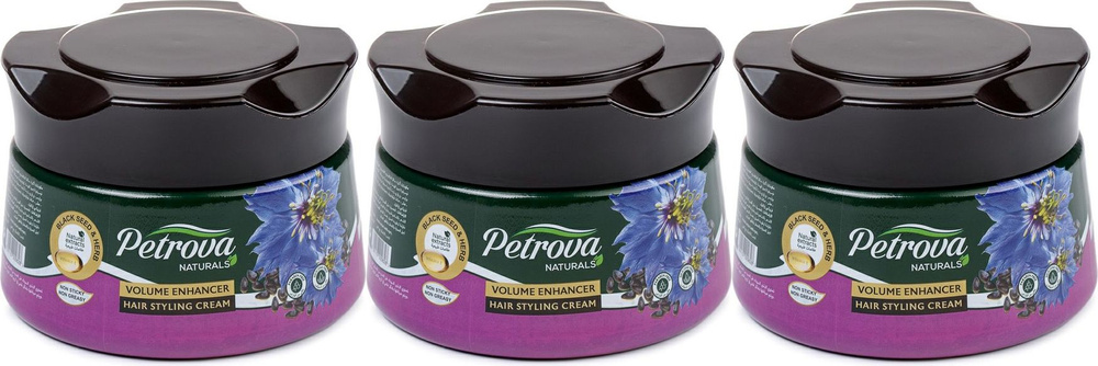 Крем-стайлинг для волос Petrova Экстраобъем с маслом семян черного тмина, комплект: 3 упаковки по 140 #1