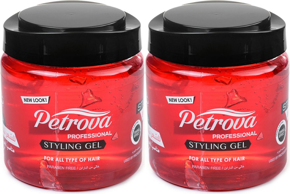 Стайлинг-гель для волос Petrova Сверхсильная фиксация Профессиональный, комплект: 2 упаковки по 800 мл #1