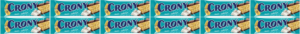 Батончик-мюсли Crony кокос-шоколад, комплект: 12 упаковок по 50 г  #1