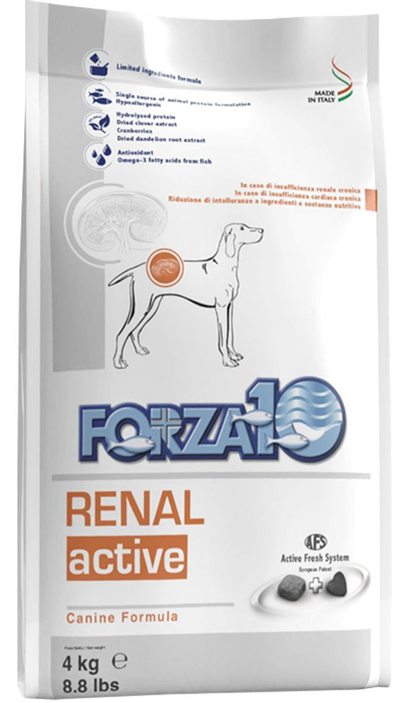 Сухой корм FORZA10 DOG RENAL ACTIVE для взрослых собак всех пород при хронической почечной недостаточности #1