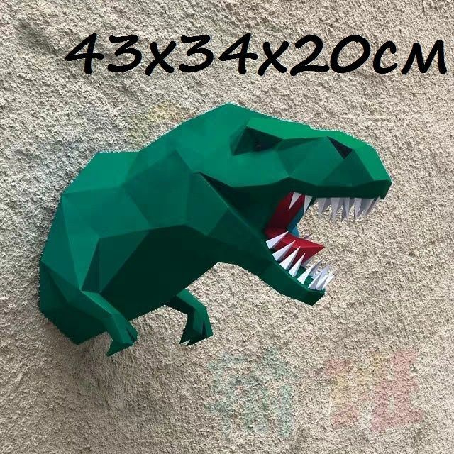 3D конструктор пазл T-Rex зел. #1