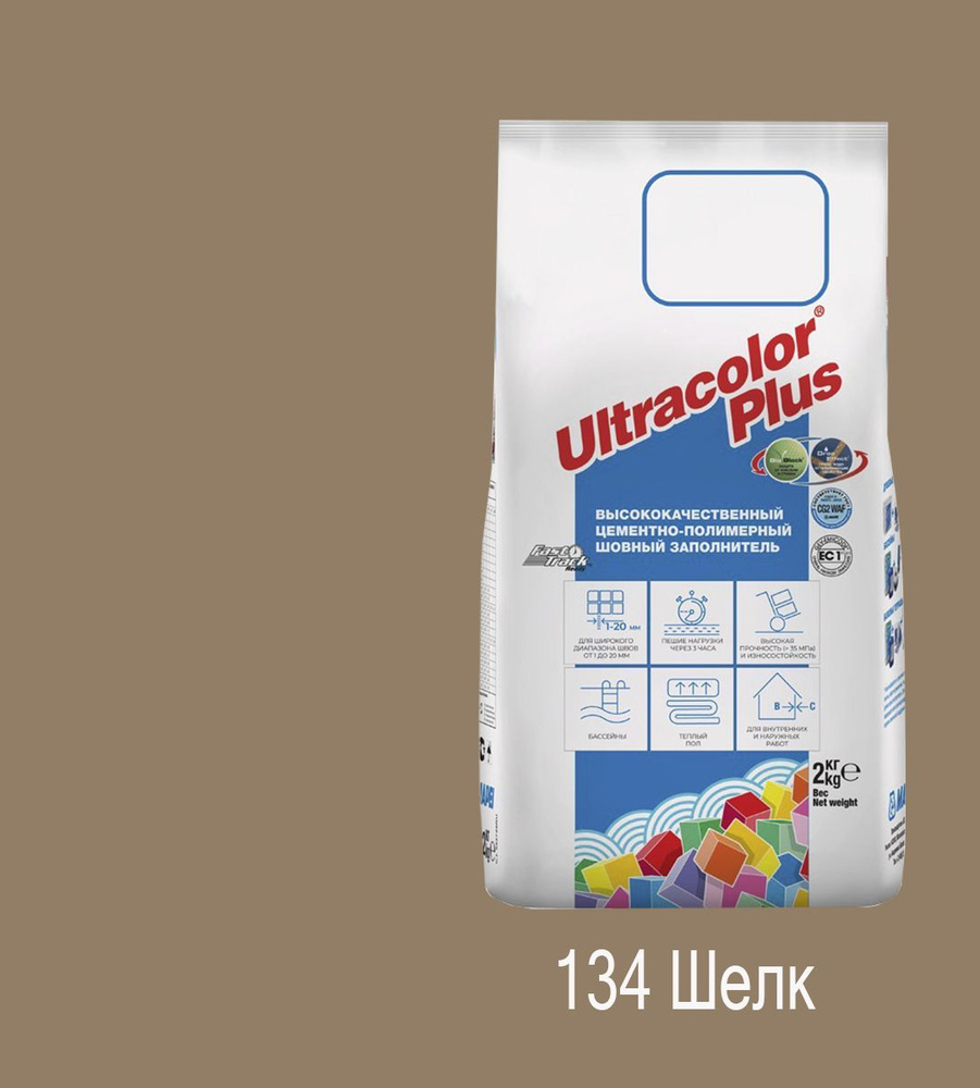 Затирка Mapei Ultracolor Plus №134 (Шёлк) 2кг. #1