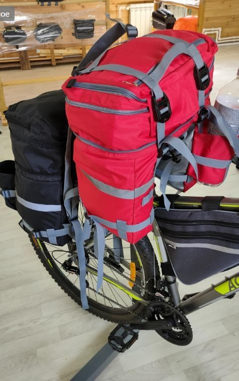 Велорюкзак на багажник 22-30 литров, рюкзак для велосипеда  #1