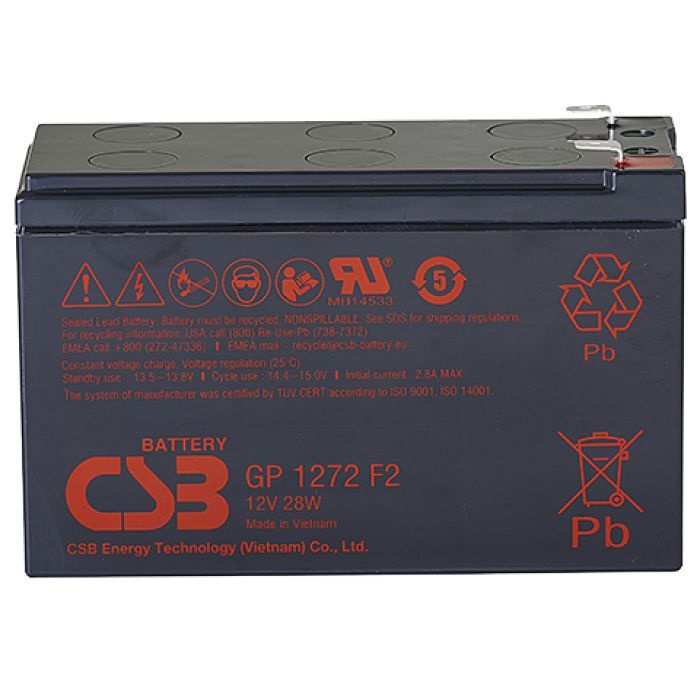 Батарея аккумуляторная для ИБП CSB GP1272 (28W) F2 12V 7.2Ah #1