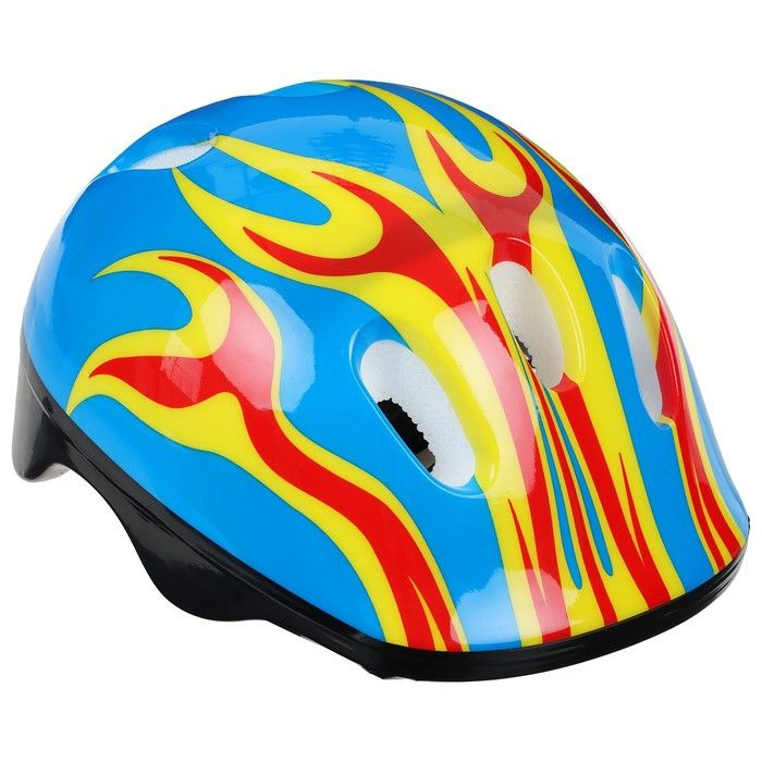 Шлем защитный детский ONLYTOP OT-H6, обхват 52-54 см, цвет синий #1