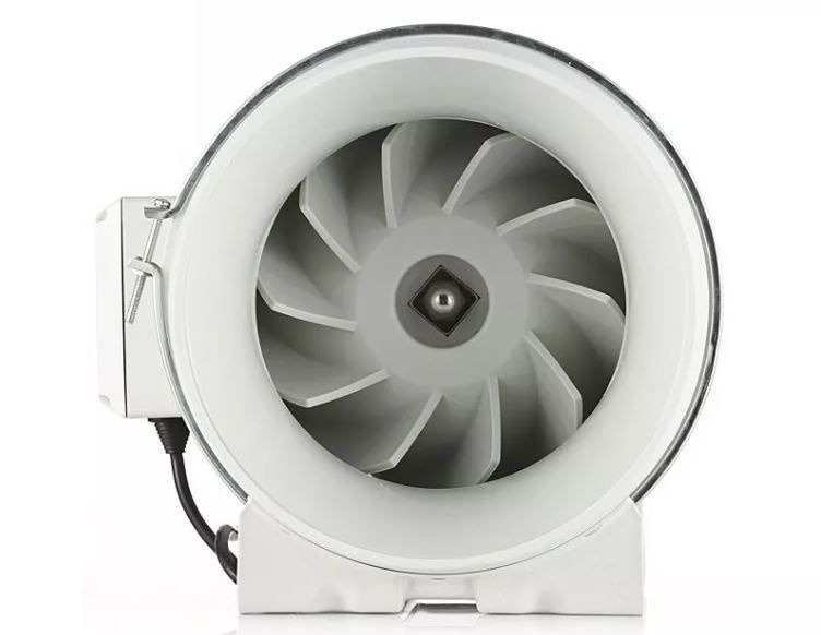 Малошумный канальный вентилятор Dastech HF-250P (производительность 1405 м/час, давление 488 Па, уровень #1