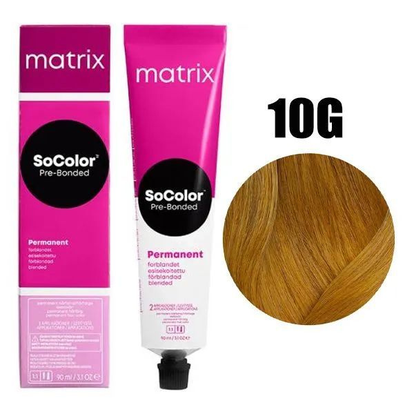 Matrix Перманентная краска для волос с бондером SoColor Pre-Bonded, 10G (10.03) очень-очень светлый блондин #1